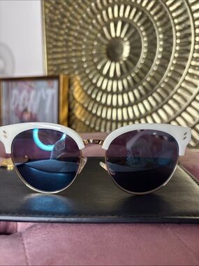 Authentic Stella McCartney Sunglasses with Navy Lenses and Gold Accents